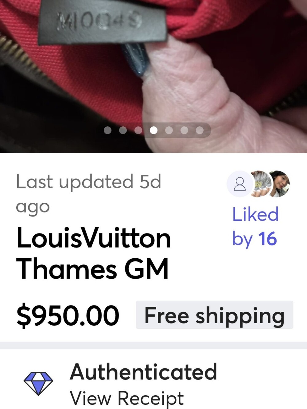Louis Vuitton THAMES GM - Picture 11 of 11